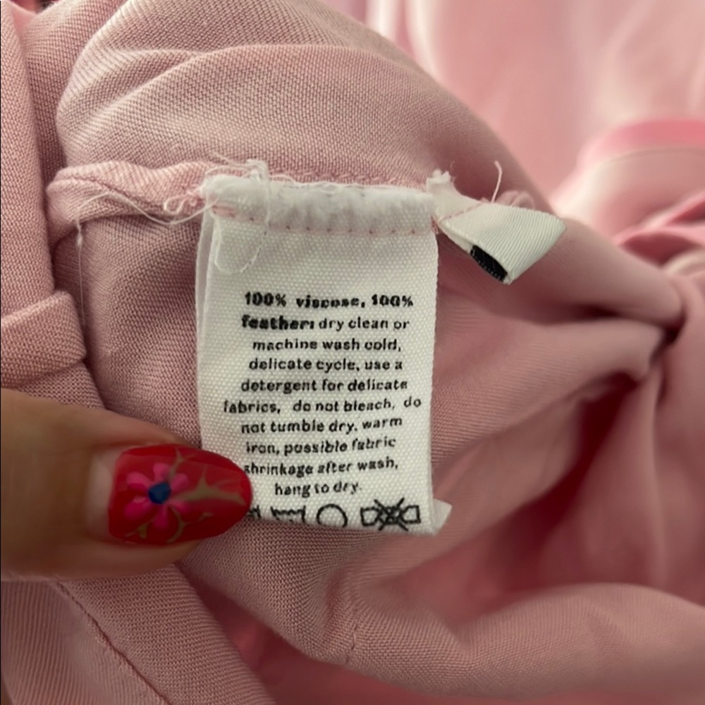 Sleeper Party Pajama Set With Pink Feather Trim - Picture 5 of 7